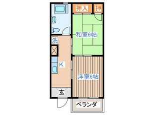 いづみﾏﾝｼｮﾝの物件間取画像